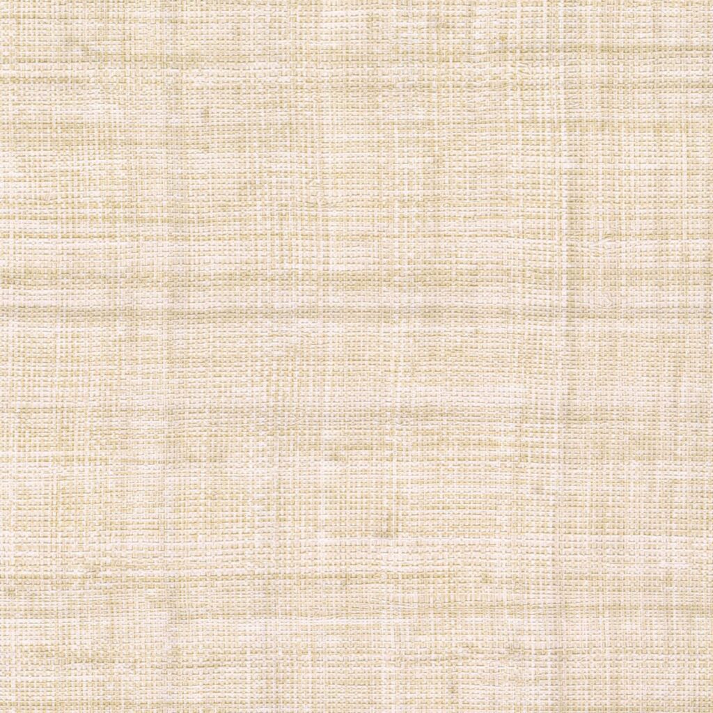 Beige Elitis-behang met een geweven structuur van natuurlijke abaca-vezels.