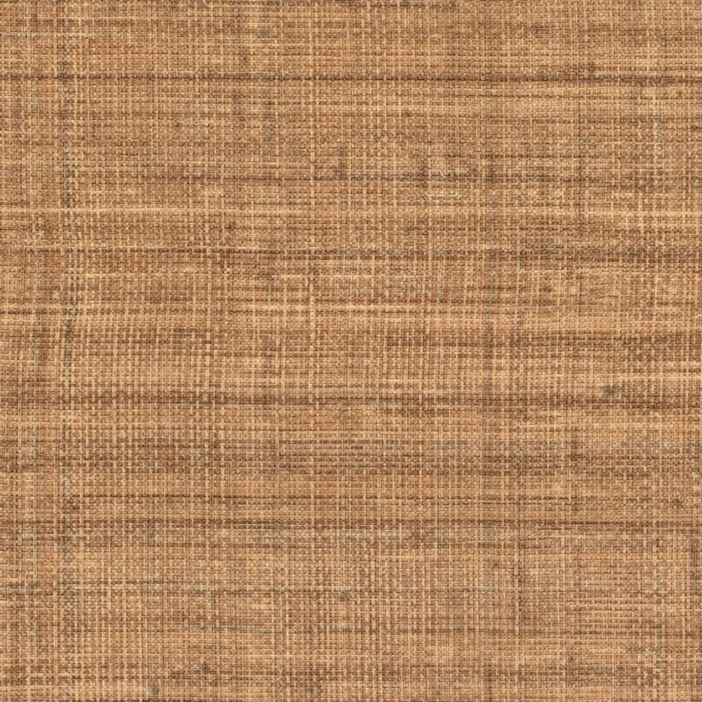 Textuur van Elitis behang uit de Matières Végétales collectie in abaca-vezel met een natuurlijke, geweven uitstraling.