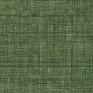 Groen Elitis behang van de Matieres Végétales Abaca collectie met een geweven textuur.