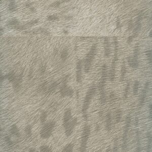Grijs Elitis-behang met subtiel pantermotief en textuur, model Memoires Panthere VP 653 01.
