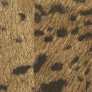 Detail van Elitis-behang Memoires Panthere VP 653 07 met een panterprint in bruin- en zwarttinten.