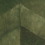 Groen Elitis Memoires Santa Fe behang met een geometrisch patroon en textuur die lijkt op geborsteld textiel.