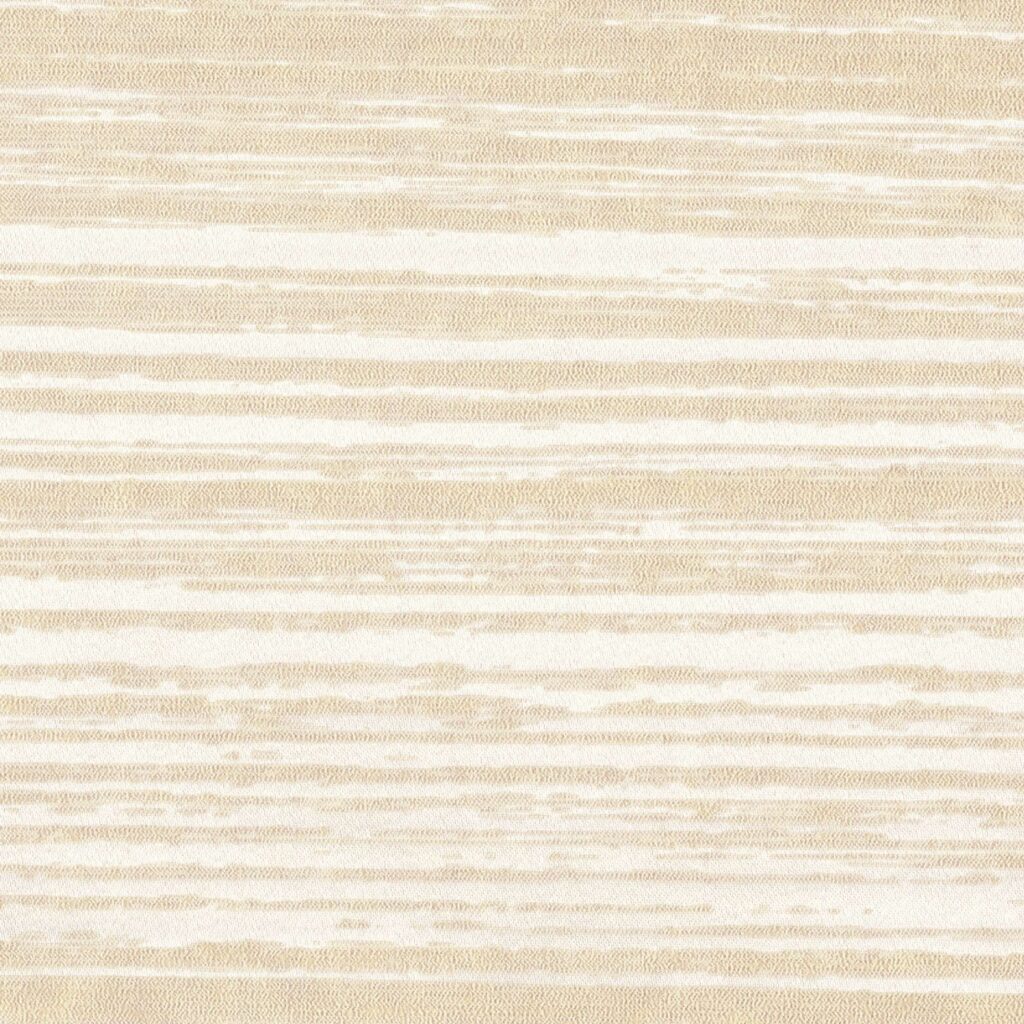 Beige Elitis-behang uit de Mouvements Esprit Libre collectie met horizontale, organische strepen.