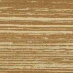 Behang met horizontale, goudbruine strepen in een abstract patroon uit de Elitis Mouvements Esprit Libre collectie.