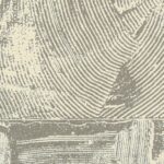 Abstract patroon van Elitis-behang Mouvements Impulsion RM 1022 91 met reliëfstructuur in beige en grijstinten.