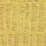 Geelbruine Elitis Behnag Natural Mood VP 915 09 wandbekleding met een textuur van ruwe, horizontale lijnen en rechthoekige patronen.