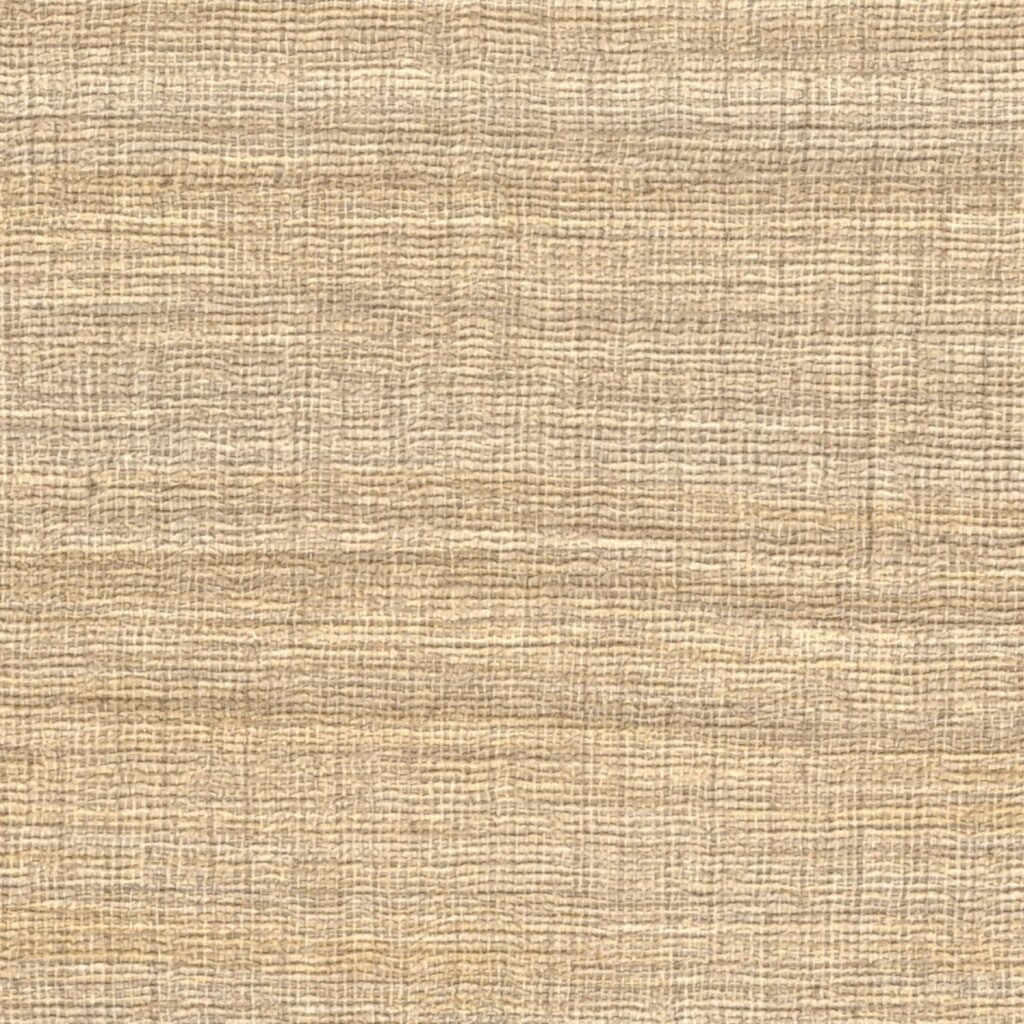 Beige Elitis Ceres Rhea VP 1008 06 behang met een geweven textuur en natuurlijke linnenlook.