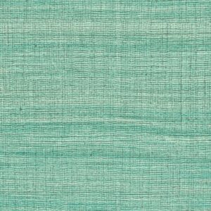 Groen geweven Elitis Ceres Rhea VP 1008 60 behang met een licht textiele structuur.