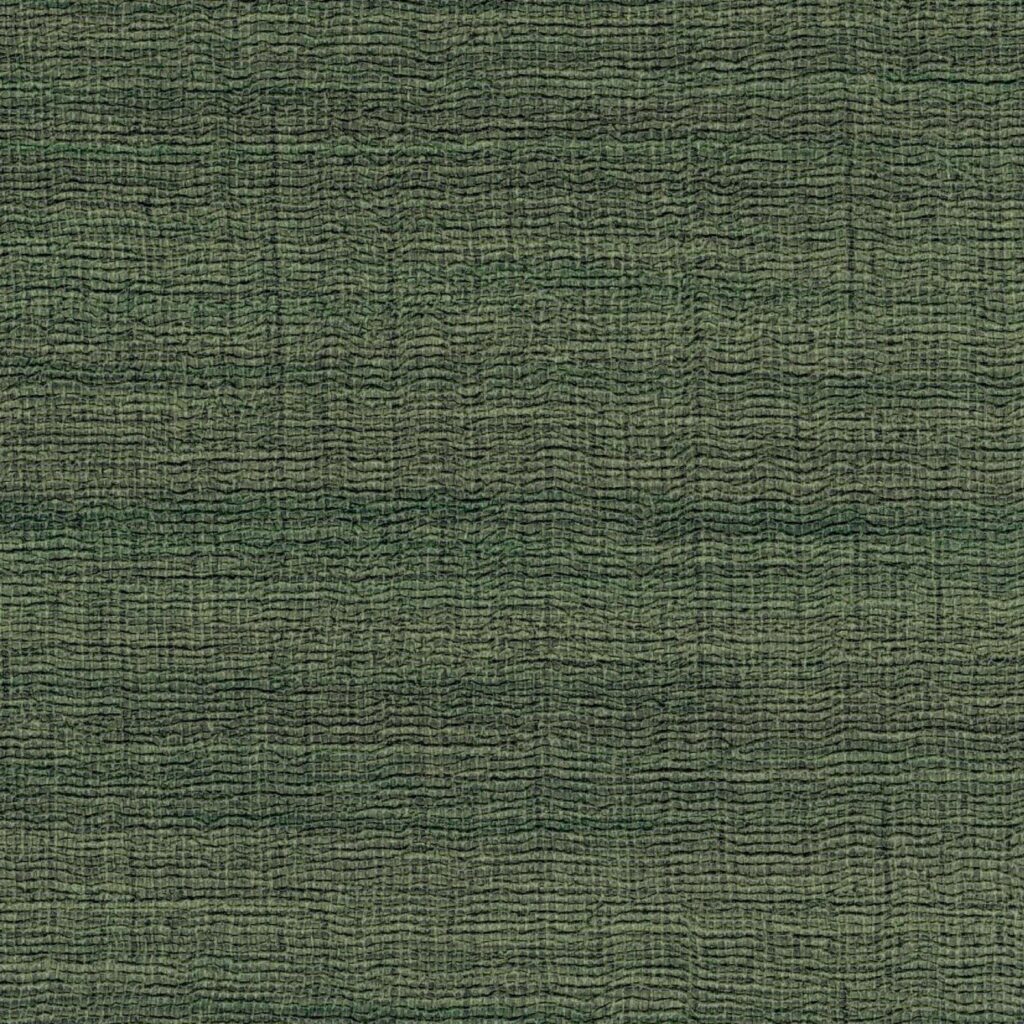 Groen Elitis Ceres Rhea VP 1008-67 behang met een verfijnde, golvende textuur en linnenachtig patroon.