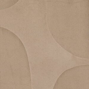 Beige Elitis Forms Twisted Suedine behang met een zacht gemêleerd reliëf en abstract patroon.