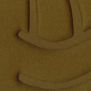 Gedetailleerd close-up van het Elitis Forms Wall Wave behang in flanelle RM 1055 67 met een reliëfstructuur en golvend patroon.