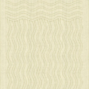 Beige Elitis Forms wandbekleding met een golvend, textuurpatroon in reliëf.