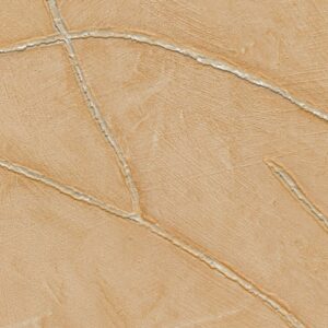 Textuur van Elitis Kintsugi VP 1004 13 behang in warm beige met glanzende, zilverkleurige barstlijnen.