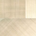 Beige wandbekleding met geometrisch patroon uit de Elitis Maestria Circe RM 1072-01 collectie.