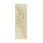 Langwerpig Elitis Marcel TA 134 03 06 vloerkleed met een abstract patroon in beige en bruintinten.