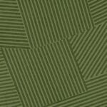 Groen Elitis Dédales-behang met een patroon van diagonale lijnen in afwisselende richtingen.