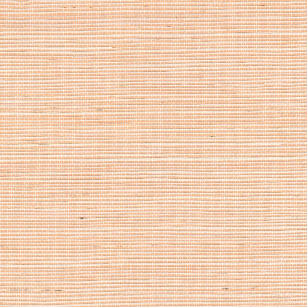 Beige en koperkleurig geweven sisalbehang met een fijn horizontaal strepenpatroon uit de Elitis Métallique RM 1073-50 collectie.