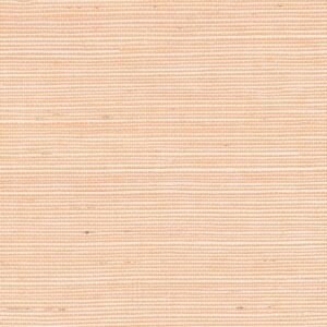 Beige en koperkleurig geweven sisalbehang met een fijn horizontaal strepenpatroon uit de Elitis Métallique RM 1073-50 collectie.