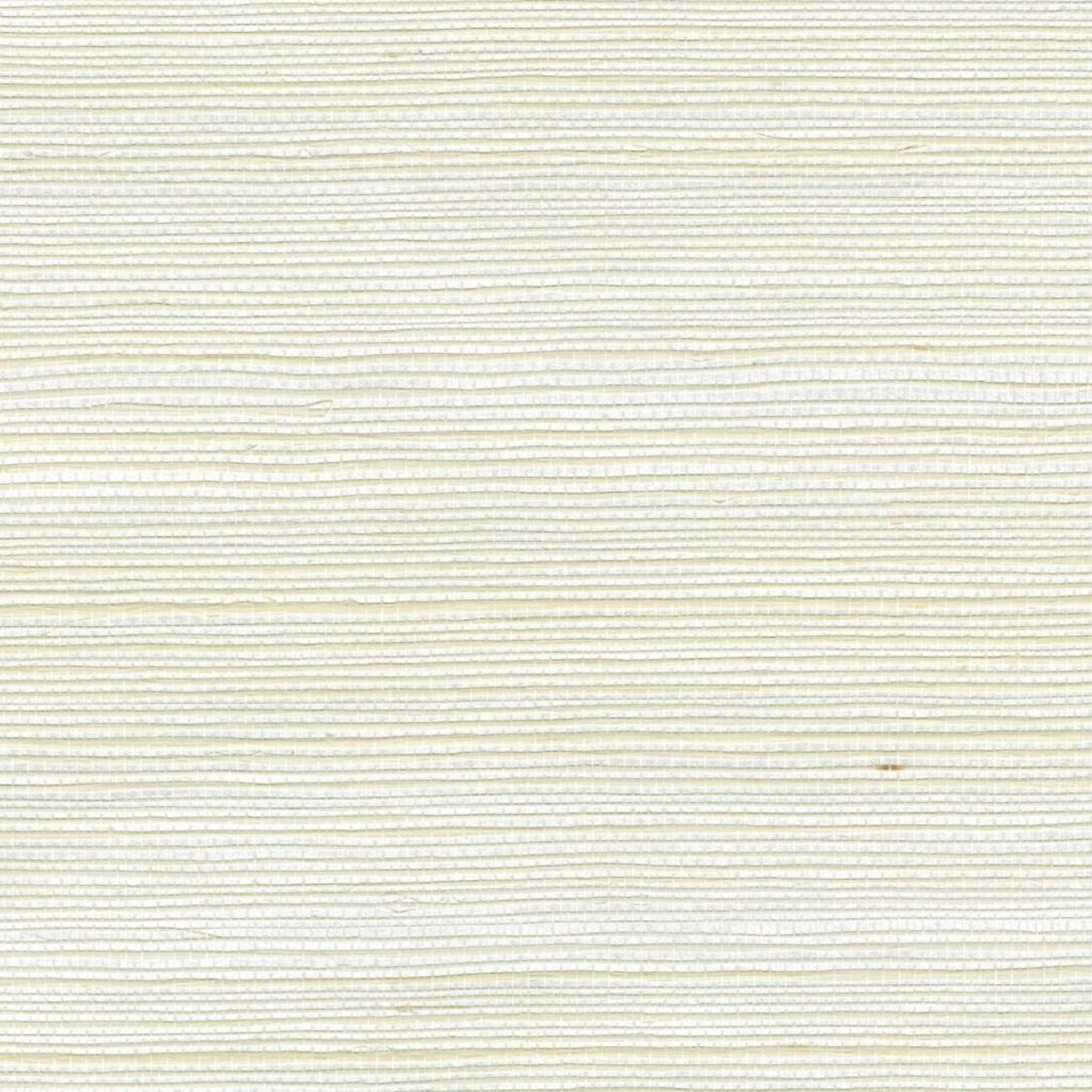 Textuur van Elitis Sisal Métallique RM 1073-90 behang in lichtbeige met subtiele horizontale lijnen.