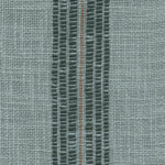 Detail van Elitis-stof Zephyros LI 205 40 met grof geweven textuur en een verticale decoratieve streep.