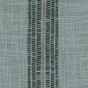 Detail van Elitis-stof Zephyros LI 205 40 met grof geweven textuur en een verticale decoratieve streep.
