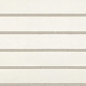 Beige Elitis-stof Acosta Casilda met horizontale bruine strepen in een regelmatig patroon.