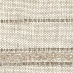 Detailopname van de Elitis-stof Acosta Mendoza OD 138 05 met een geweven structuur in beige- en natuurtinten.