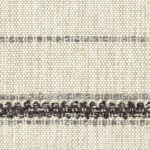 Close-up van Elitis-stof Acosta Mendoza OD 138 85 met een geweven patroon in beige, grijs en donkerbruin.