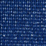 Grof geweven Elitis-stof Alchimia Intreccio LR 341 45 in diepblauw met zwarte en witte accenten.