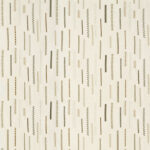 Beige Elitis-stof met een patroon van verticale, decoratieve steken in neutrale tinten.