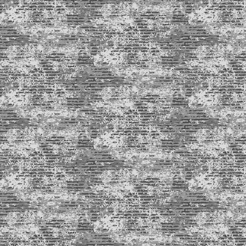 Grijs en wit Elitis-stofpatroon met een verweerde, abstracte textuur uit de Craft Chic Antico LR 334 24 collectie.