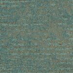 Detailopname van Elitis-stof Craft Chic Antico LR 334 61 met een organisch geweven patroon in groen-blauwe en bronsachtige tinten.