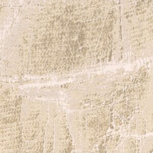 Beige Elitis-stof Ephemere Archeology LI 893 02 met een verweerd, abstract patroon in aardetinten.