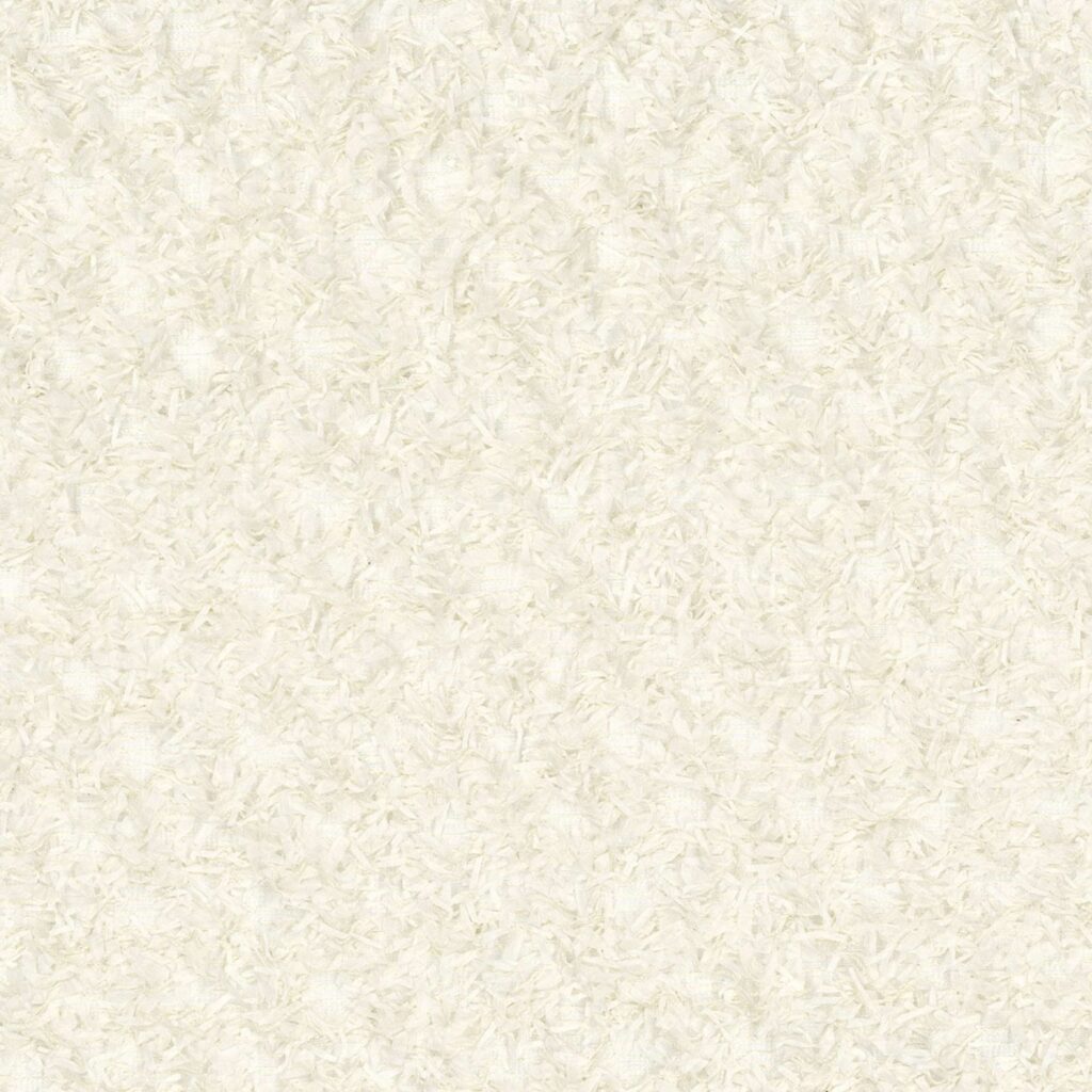 Crèmekleurige Elitis Ephemere Kozo stof met een fijne, vezelachtige textuur.