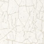 Lichtbeige Elitis-stof Ephemere Memento WO 115 01 met onregelmatig barstpatroon en textuur.