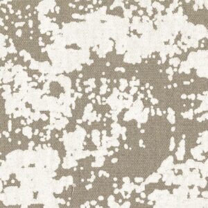 Beige Elitis-stof Ephemere Yeso LI 898 03 met een onregelmatig wit abstract patroon.