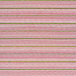 Stofpatroon Elitis Escondido LR 357 56 met horizontale roze, witte en olijfgroene strepen.