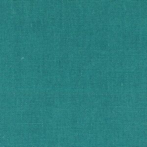 Groenblauwe Elitis-stof Kaila LI 890 45 met een fijne, gelijkmatige weefstructuur.