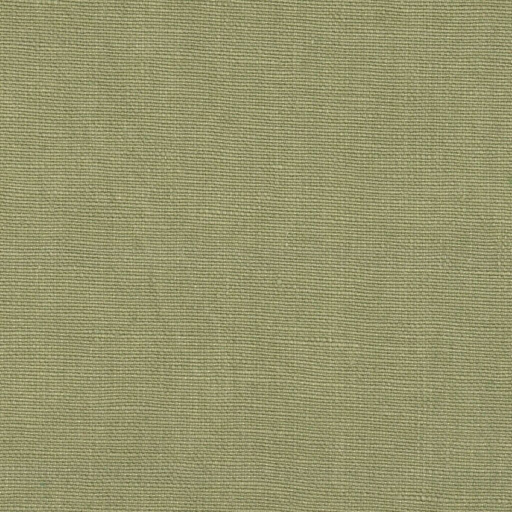 Groen linnenachtig textiel met fijne structuur uit de Elitis-stof Kaila LI 890 61 collectie.