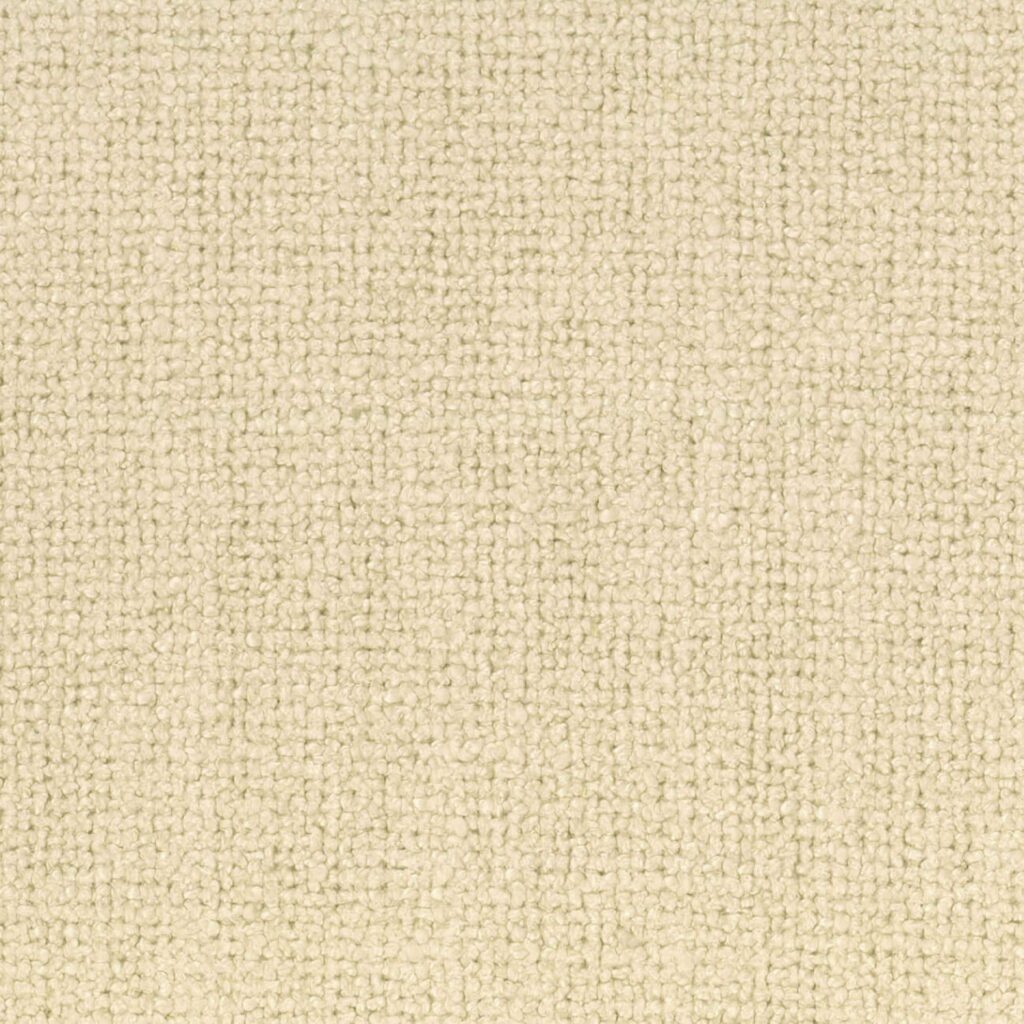 Beige structuurstof Elitis Zelia LW 903 04 met een grove, geweven textuur.