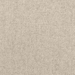 Close-up van de beige Elitis-stof Zelia LW 903 05 met een grove geweven textuur.