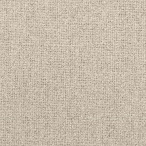 Close-up van de beige Elitis-stof Zelia LW 903 05 met een grove geweven textuur.