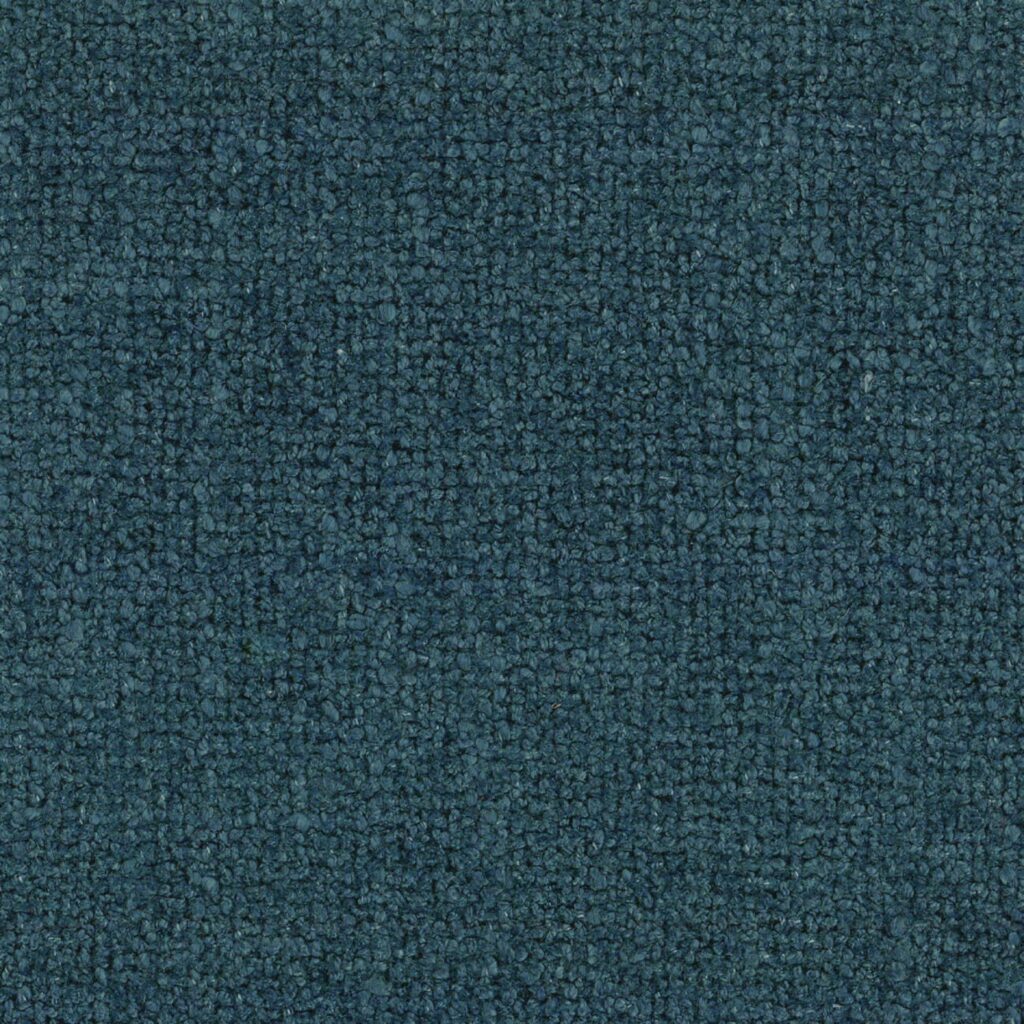Donkerblauwe Elitis-stof Zelia LW 903 67 met een grove, geweven textuur.