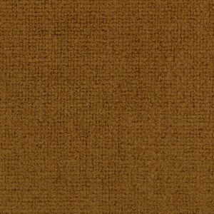 Close-up van de bruine Elitis-stof Zelia LW 903 79 met een grove geweven textuur.