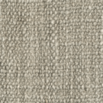 Close-up van de grijsbeige meubelstof Elitis Esprit LI 872 04 met een grove geweven textuur.