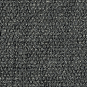 Donkergrijze bouclé Elitis-stof Esprit LI 872 82 met grove textuur van Buningh Wonen.