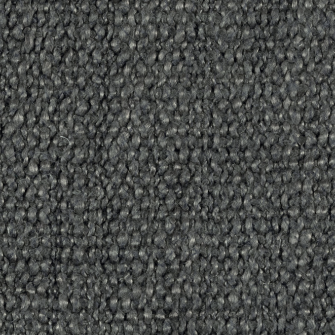Donkergrijze bouclé Elitis-stof Esprit LI 872 82 met grove textuur van Buningh Wonen.