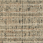 Close-up van Elitis-stof Horizon LI 873 30 met een grof geweven textuur in neutrale tinten.