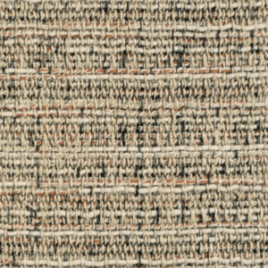 Close-up van Elitis-stof Horizon LI 873 30 met een grof geweven textuur in neutrale tinten.