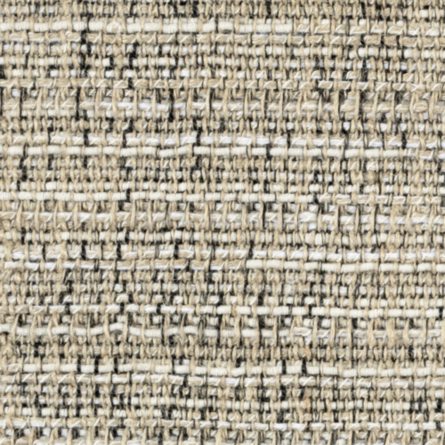 Grof geweven Elitis stof Horizon LI 874 02 in natuurlijke beige- en grijstinten.